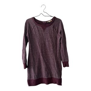 Banana Republic Factory Burgundy Tunic Top Women’s Size Small Side Zippers